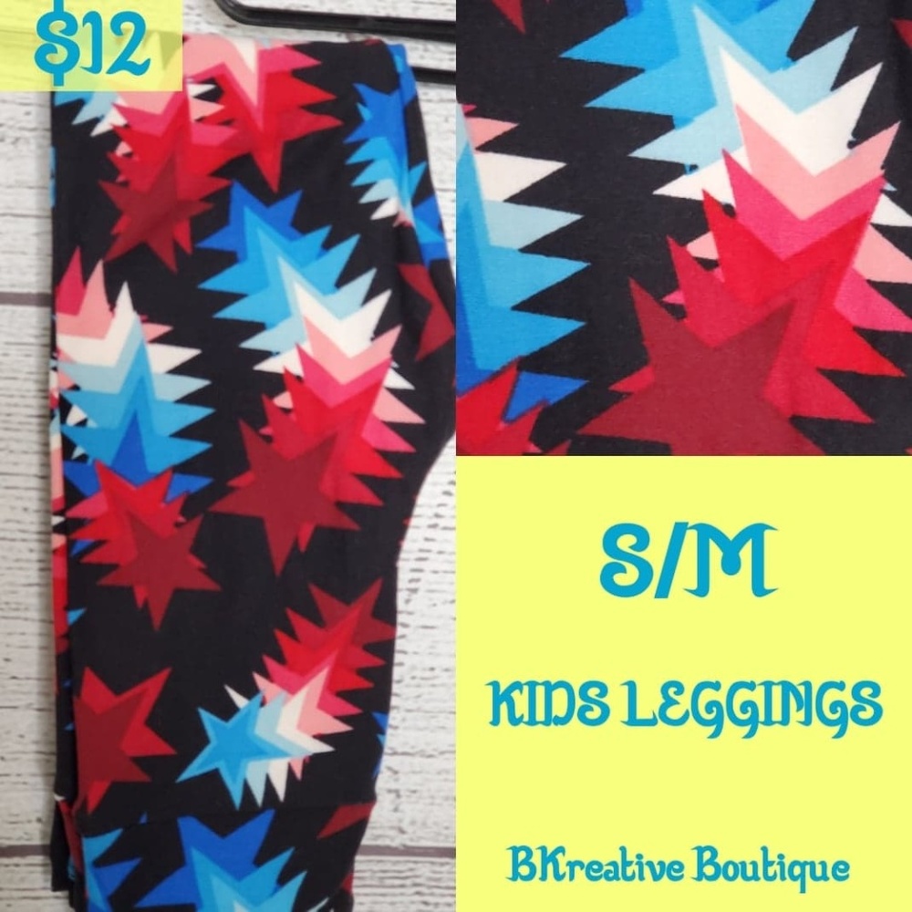 LuLaRoe Kids 4th of July Leggings